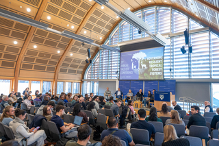 ISTF attendees fill Burke Auditorium for a session